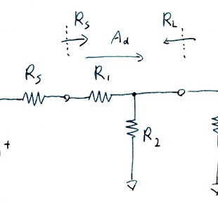 L型ATT(抵抗2本の減衰回路)