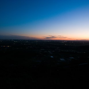 台風一過，筑波山を車でちょっと登ったところ