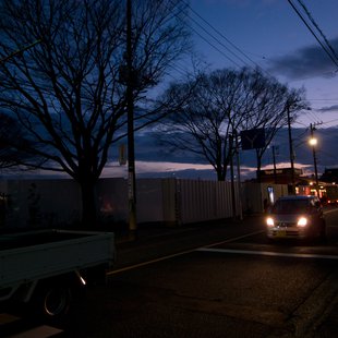 日が延びてきた夕暮れ