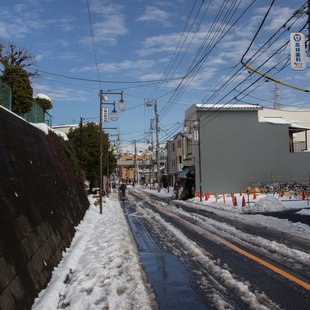 大雪の次の日3(三鷹台)