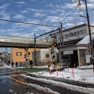 大雪の次の日4(三鷹台)
