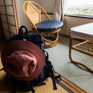 伊豆大島_帽子使わなかった