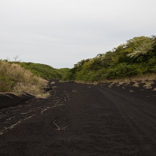 伊豆大島_裏砂漠から帰る
