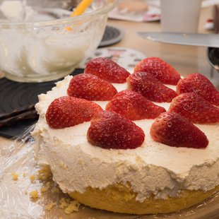 慣れない菓子作り