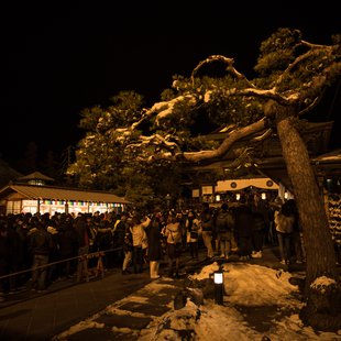 善光寺、二年参り1