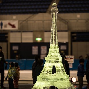 氷の彫刻展 in エムウェーブ1