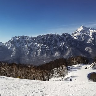 戸隠スキー場1-戸隠連峰