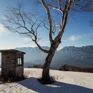 戸隠スキー場3-Sunset Coffee