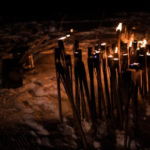 戸隠どんど焼き祭り2