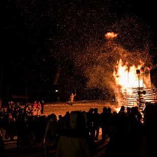 戸隠どんど焼き祭り4