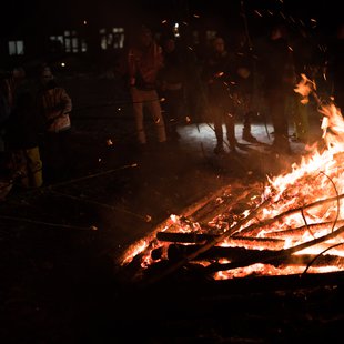 戸隠どんど焼き祭り11